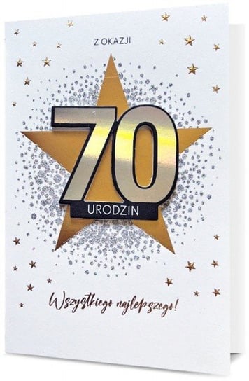 Kartka z okazji 70 urodzin Premium H1091 Pan Dragon