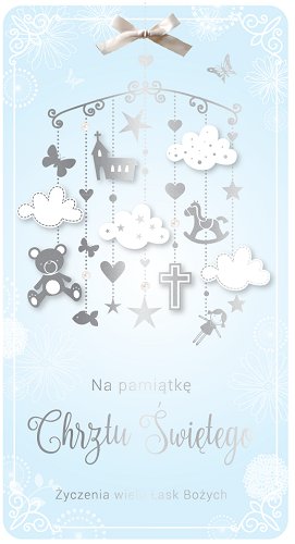 Kartka z okazji Chrztu św. dla chłopczyka PM 79 Kukartka