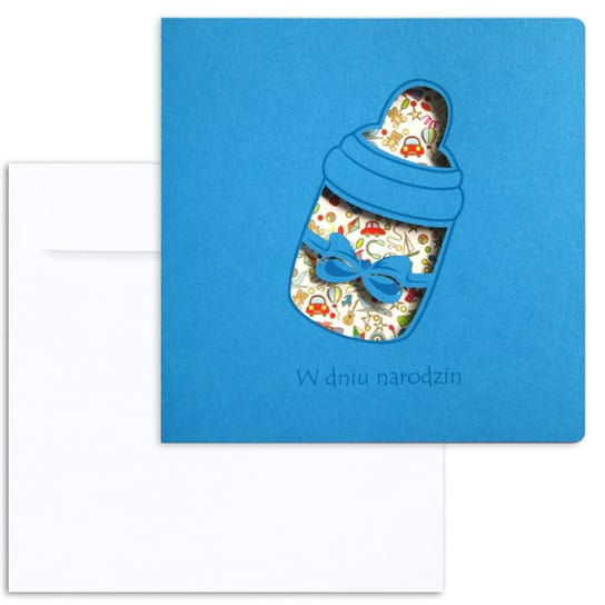 Kartka z okazji narodzin, niebieska Forum Design Cards
