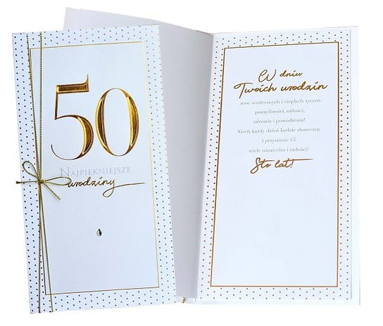 Kartka z życzeniami na 50 urodziny PM 194 Kukartka