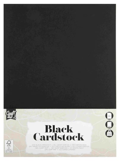Kartki czarne A4/10 arkuszy 220 g/m2 Inna marka