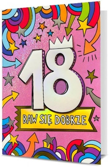 Kartki na 18 urodziny dla dziewczyny H2636 Pan Dragon