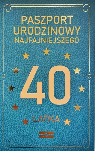 Kartki na 40 urodziny dla Mężczyzny z żartem JCX37 yeku