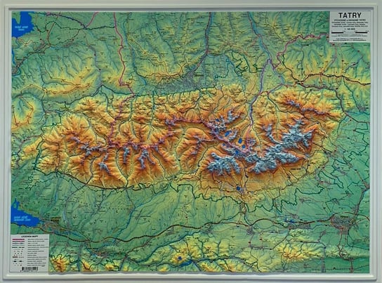 Kartografiehp, mapa plastyczna Tatry, 1:66 666 Kartografiehp