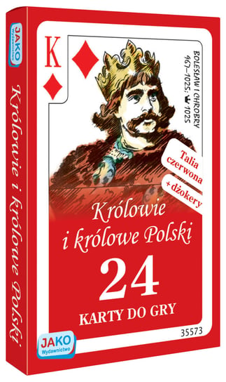 Karty Do Gry Królowie I Królowe Polski 24 listki, Jako, talia czerwona Jako