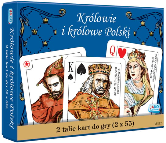 Karty Do Gry Królowie I Królowe Polski 2x55 listków, Jako Jako