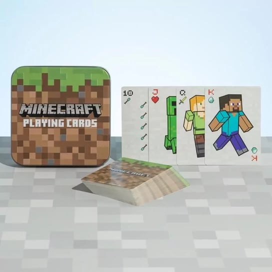 Karty do gry MINECRAFT + metalowe pudełko Paladone