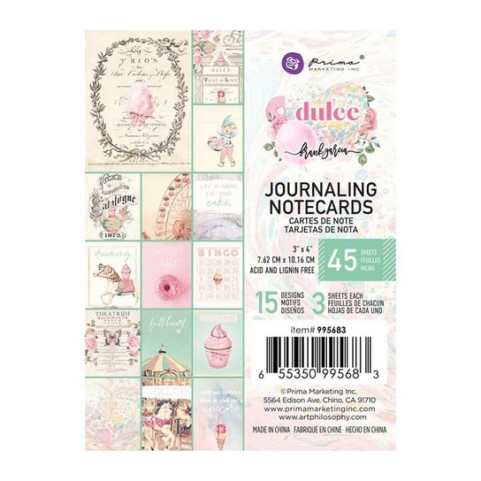 Karty do journalingu Prima Marketing - DULCE 7,5x10 Prima Marketing