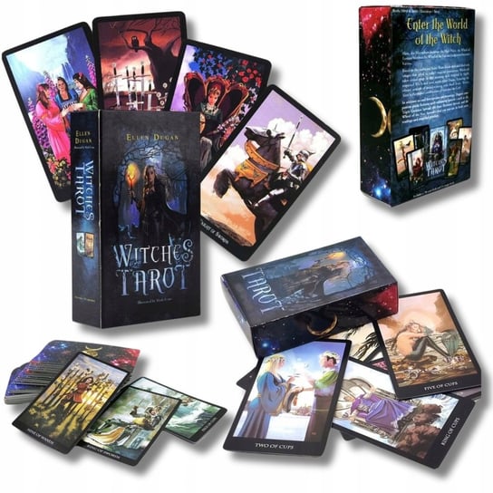 KARTY DO TAROTA ZESTAW KLASYCZNYCH KART WITCHES TAROT 78SZT Blubro