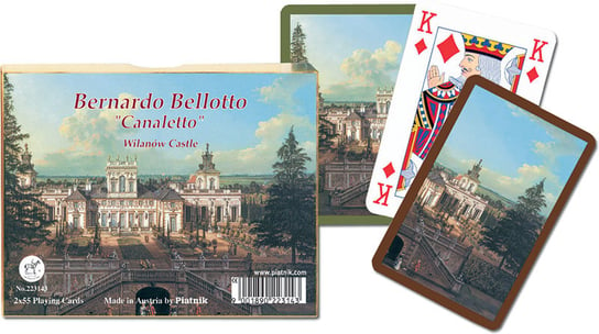 Karty International Canaletto Wilanów, Piatnik, 2 talie Piatnik