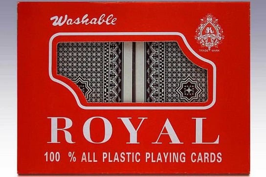 Karty pokera 100% plastik - zestaw 2 sztuk talii Kokiska