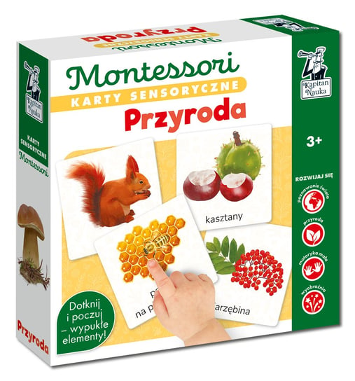 Karty sensoryczne Montessori Przyroda, Kapitan Nauka Kapitan Nauka