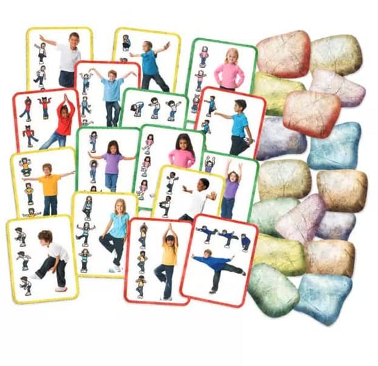Karty Stepping Stones - zestaw do balansowania, ćwiczenia ruchowe Rolf Education