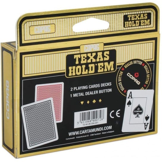 Karty Texas Holdem Zestaw 2 talii Cartamundi