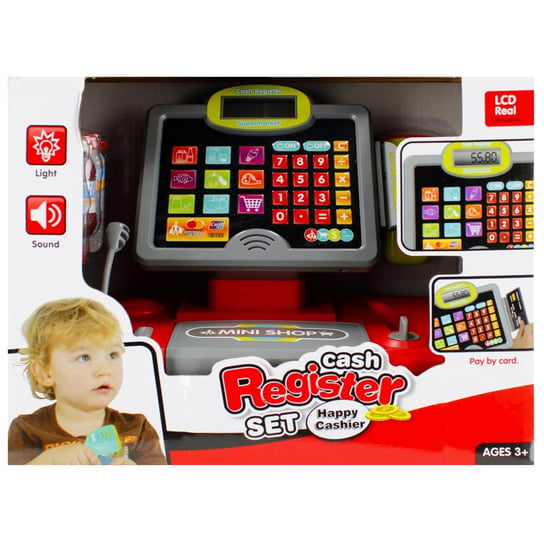 Kasa sklepowa z akcesoriami dla dzieci, zabawa w sklep 3+ Mega Creative Uniwersalny Mega Creative