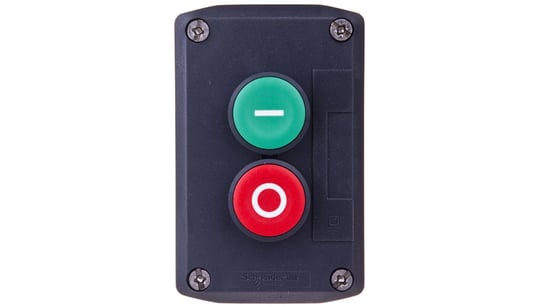 Kaseta sterownicza 2-otworowa z przyciskami zielony/czerwony IP65 XALD213 Schneider Electric
