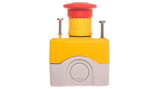Kaseta z przyciskiem bezpieczeństwa przez obrót 1R żółta IP65 XALK178 Schneider Electric