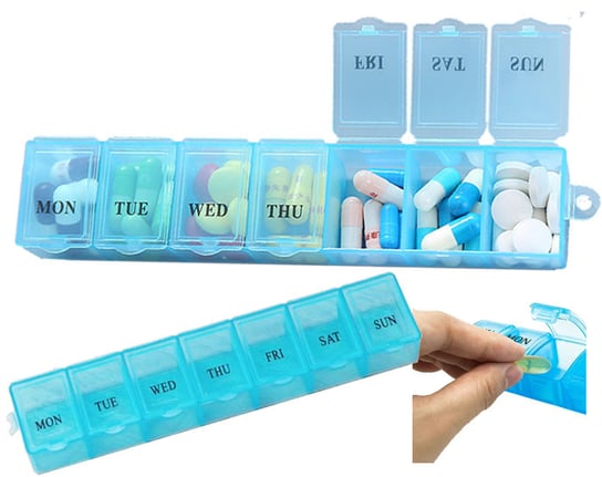 Kasetka na leki tabletki pojemnik organizer 7 dni Ultimar