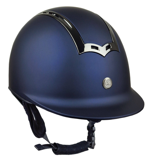 Kask Horsenjoy Genius Gun Smoke - granatowy, L Inna marka