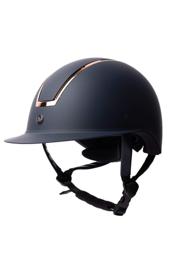 Kask Jeździecki Horze Atmos Metallic II granatowy - rosegold r.S Inna marka