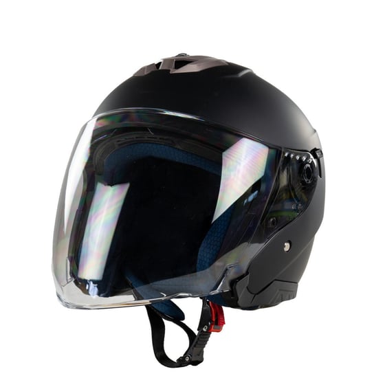 Kask na skuter motocyklowy otwarty BB586 z blendą M czarny mat Bili Bike