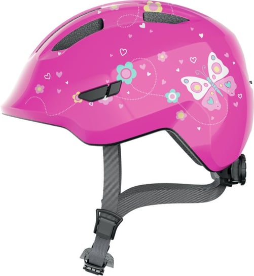 Kask Rowerowy Dziecięcy Abus Smiley 3.0 Pink Butterfly Shiny M 50-55Cm ABUS