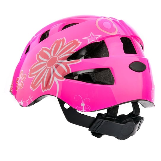 Kask rowerowy Meteor KS08 S 48-52 cm różowy/biały Meteor