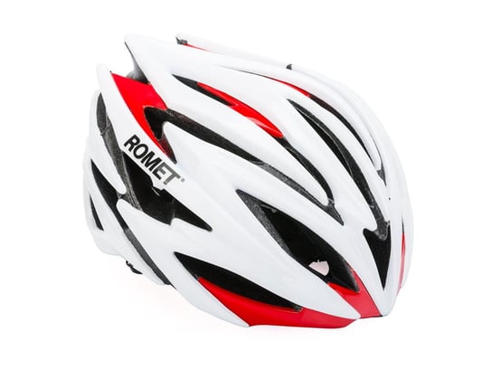Kask rowerowy Romet 109 bialo czerwony - 55 - 58 cm Romet