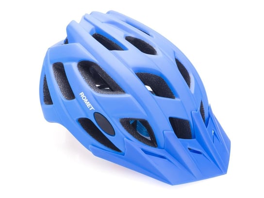 Kask rowerowy ROMET model 405 niebieski z daszkiem. - 56 - 61 cm Romet