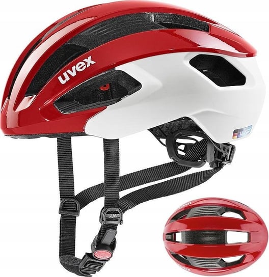 Kask rowerowy UVEX Rise CC - r. 56-59 cm, red Inna marka