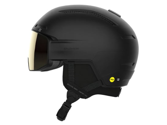 Kask z przyłbicą szybą Salomon Driver Pro Sigma Mips Black 2023 Salomon