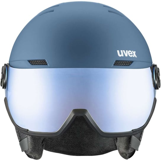 Kask z przyłbicą szybą Uvex Wanted Visor Blue Mat 58-61 cm UVEX