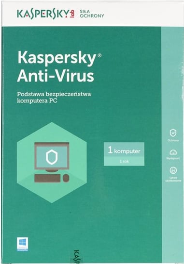 KASPERSKY Anti-Virus KL1171PBAFS, 1 stanowisko, 12 miesięcy, BOX, PL 