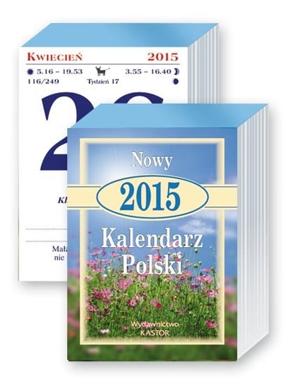 Kastor, Nowy Kalendarz Polski 2015, zdzierak Kastor