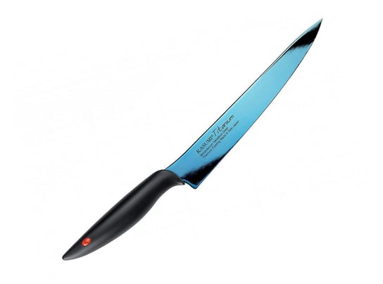 KASUMI Nóż wąski kuty Titanium dł. 20 cm, niebieski Kasumi