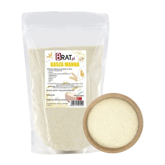 Kasza manna 1kg Wysoka JAKOŚĆ Produkt NATURALNY BRAT.pl