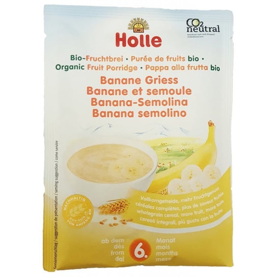 Kaszka pszenno-bananowa po 6 miesiącu HOLLE, 25 g Holle