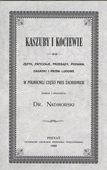 Kaszuby i Kociewie Łęgowski Józef