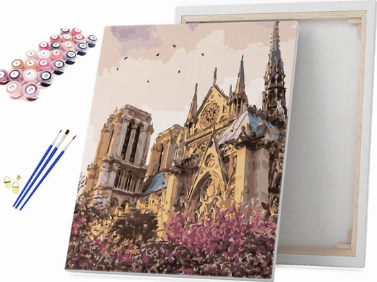 Katedra Notre-Dame w Paryżu - Malowanie po numerach Beliart