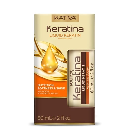 Kativa, Keratina Liquid Keratin, Ochronny olejek do włosów z keratyną, 60ml Kativa