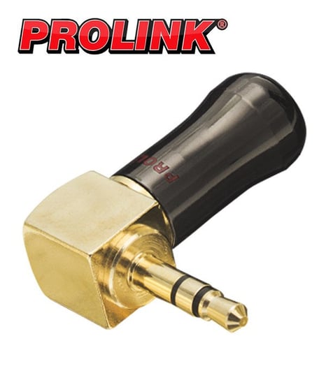 Kątowy wtyk Stereo mini-jack 3.5mm Prolink TPJ-0359 ProLink