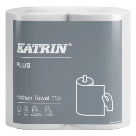 Katrin Plus Ręcznik papierowy kuchenny w rolce 110 listków 2W 2 Rolki KATRIN