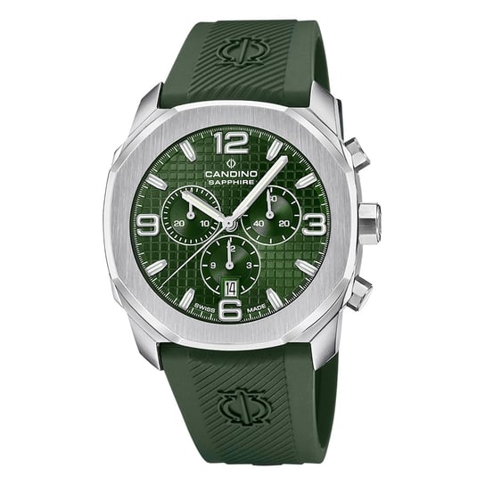 Kauczukowy zegarek męski Candino zielony Sportowy zegarek męski Candino UC4774/5 Candino