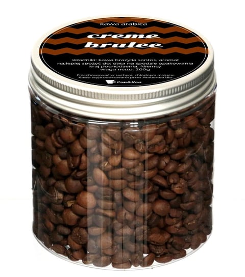 Kawa aromatyzowana CREME BRULEE arabica ziarnista najlepsza smakowa deserowa 200g Cup&You