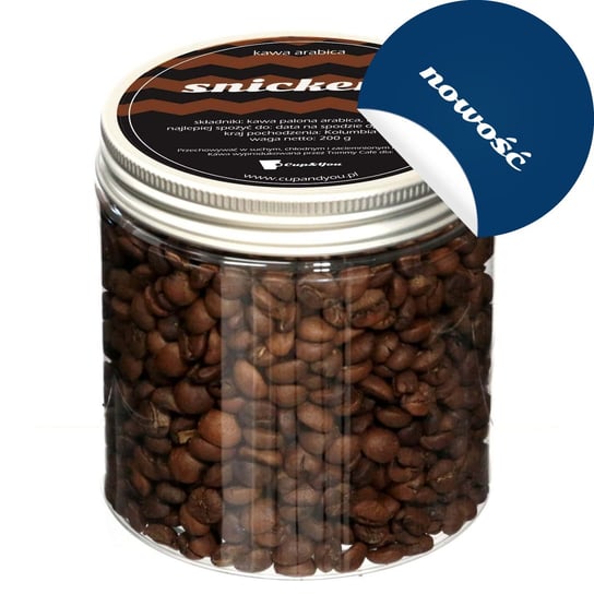 Kawa aromatyzowana SNICKERS arabica ziarnista najlepsza smakowa deserowa 200g Cup&You