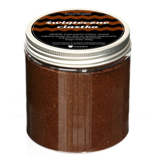 Kawa aromatyzowana ŚWIĄTECZNE CIASTKO arabica mielona najlepsza smakowa deserowa 200g Cup&You