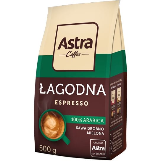 Kawa Astra Łagodna Espresso mielona 500g ASTRA COFFEE & MORE