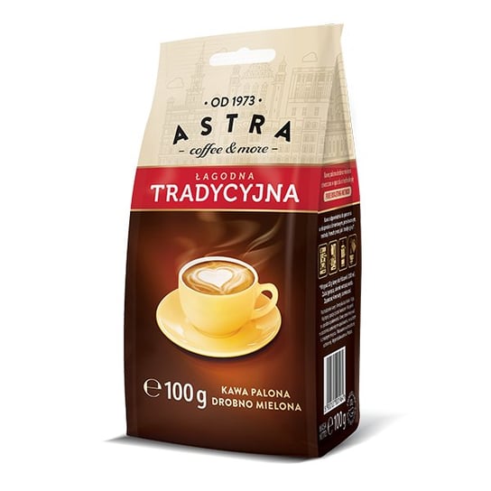 Kawa Astra Łagodna Tradycyjna mielona 100g ASTRA COFFEE & MORE