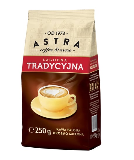 Kawa Astra Łagodna Tradycyjna mielona 250g ASTRA COFFEE & MORE