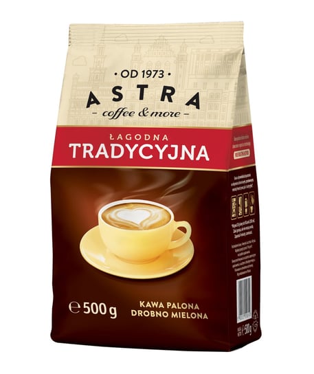 Kawa Astra Łagodna Tradycyjna mielona 500g ASTRA COFFEE & MORE